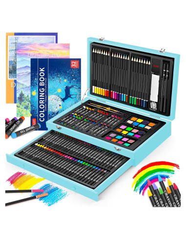 Set de Arte Deluxe iBayam 150 Piezas Madera con Caja Regalo