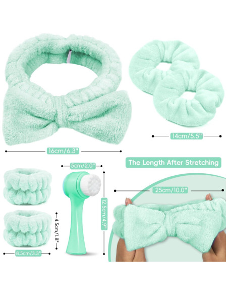 Conjunto Cepillo Limpiador Facial 2 en 1 con Banda Azul Conjunto Cepillo Limpiador Facial 2 en 1 con Banda Azul