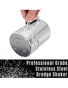 Sacudidor de Sal y Pimienta CUSINIUM 170g Acero Inoxidable 2