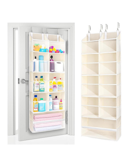 Organizador Colgante ULG Beige 5 Niveles 20 Bolsillos 45 kg Organizador Colgante ULG Beige 5 Niveles 20 Bolsillos 45 kg