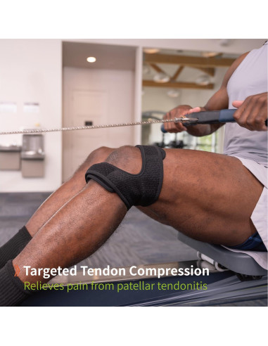 Faja de Rodilla Doble Correa Comforband Alivio Dolor S/M Negro