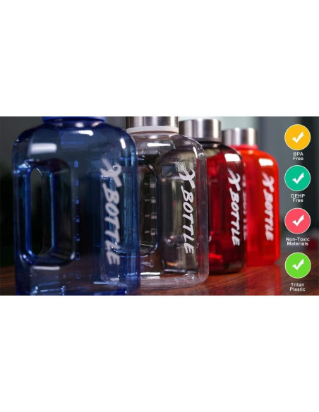 Botella de Agua Deportiva XBOTTLE 2.5L con Infusor y Libre de BPA Botella de Agua Deportiva XBOTTLE 2.5L con Infusor y Libre de BPA