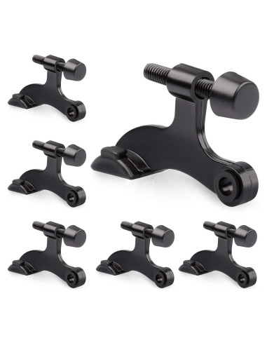Parada de Puerta Ajustable KOVOSCH 6 Piezas Negro Resistente