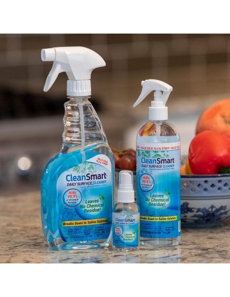 Desinfectante CleanSmart 2 oz Aprobado TSA Paquete de 3 Desinfectante CleanSmart 2 oz Aprobado TSA Paquete de 3