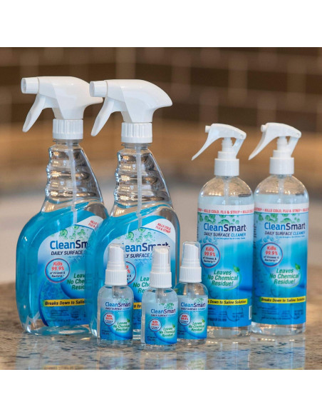 Desinfectante CleanSmart 2 oz Aprobado TSA Paquete de 3 Desinfectante CleanSmart 2 oz Aprobado TSA Paquete de 3