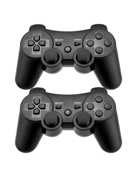 Controladores Inalámbricos PS3 Ceozon - Paquete de 2 con Cables Controladores Inalámbricos PS3 Ceozon - Paquete de 2 con Cables