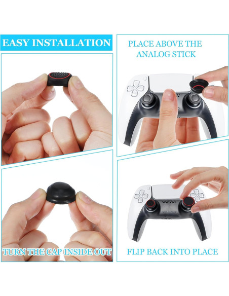 28 Tapas de Joystick Tucnoeu para PS4 y PS5 - Silicona Antideslizante 28 Tapas de Joystick Tucnoeu para PS4 y PS5 - Silicona Antideslizante