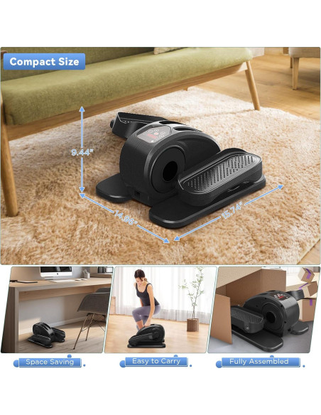Máquina Elíptica Bajo Escritorio Tvdugim Compacta con Control Remoto Máquina Elíptica Bajo Escritorio Tvdugim Compacta con Control Remoto