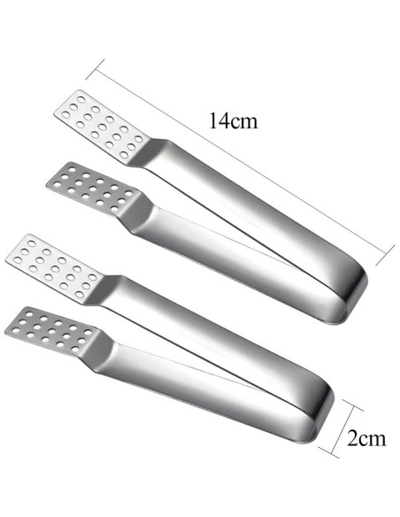 4 Pinzas para Bolsas de Té Acero Inoxidable TOPDANCHUANG 14 cm 4 Pinzas para Bolsas de Té Acero Inoxidable TOPDANCHUANG 14 cm
