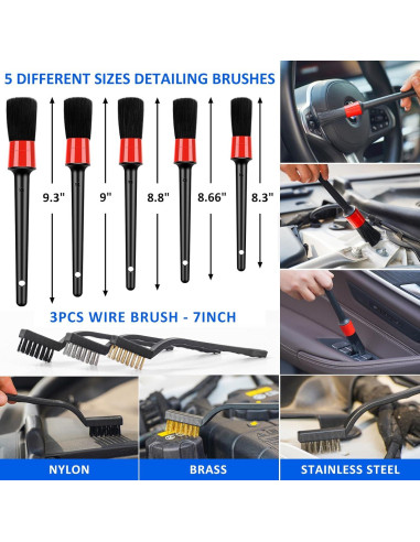 Kit de Limpieza de Autos AUTODECO 41 Piezas con Aspiradora