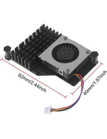 Paquete de 2 Enfriadores Activos AITRIP para Raspberry Pi 5 Paquete de 2 Enfriadores Activos AITRIP para Raspberry Pi 5