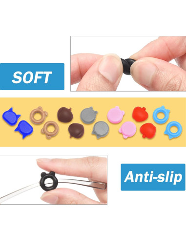 Ganchos Antideslizantes de Silicona para Gafas - 10 Pares