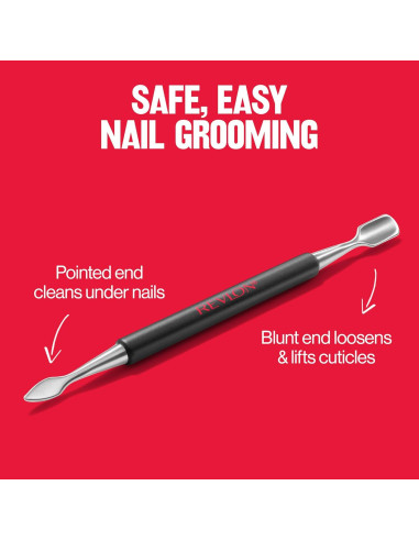 Groomer de Uñas Revlon de Acero Inoxidable Doble Punta