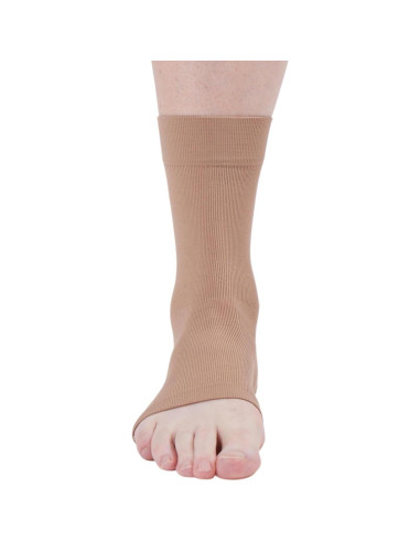 Soporte de Tobillo Medi Tejido Sin Costuras Beige XS