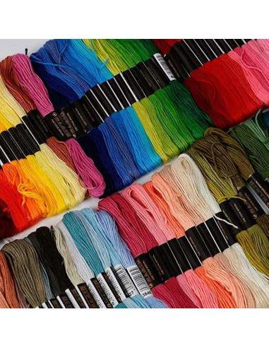 Kit de Hilo de Bordado Incraftables 100 Colores con Agujas