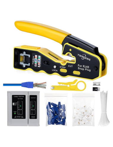 Kit de Crimpado RJ45 YWNEGWE con 20 Conectores Cat6