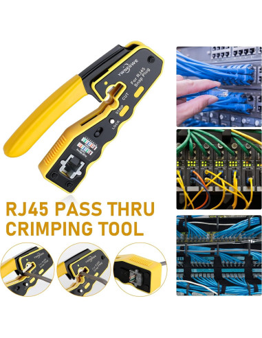 Kit de Crimpado RJ45 YWNEGWE con 20 Conectores Cat6