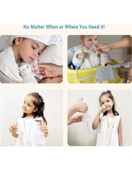 Aspirador Nasal Manual IYYI para Bebés, Punta No Invasiva Aspirador Nasal Manual IYYI para Bebés, Punta No Invasiva