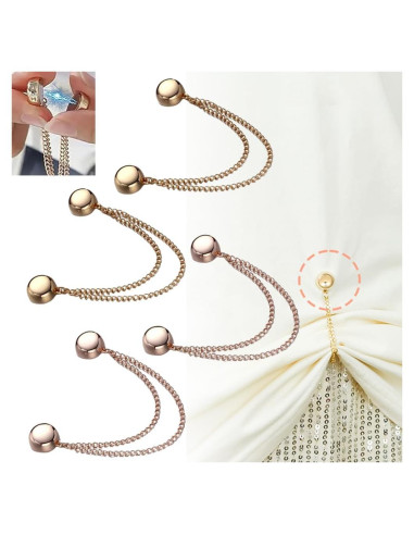 Clips Magnéticos de Ropa Multifuncionales 4 Pcs - Ajuste Seguro