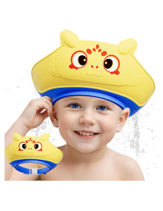 Gorro de Ducha para Bebés Lonlown - Visera Ajustable Amarillo