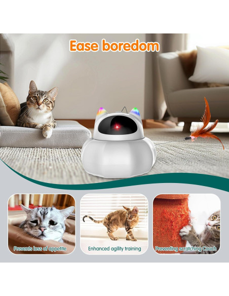 Juguete Interactivo para Gatos VIWIK 4 en 1 Automático USB Juguete Interactivo para Gatos VIWIK 4 en 1 Automático USB