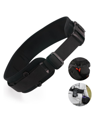 Cinturón Multi-Función Cwatcun Ajustable para Cámara 77.5-111.8 cm