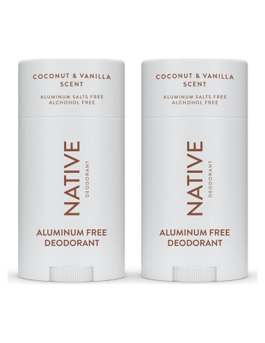 Desodorante Nativo 2-Pack Coco y Vainilla Libre de Aluminio