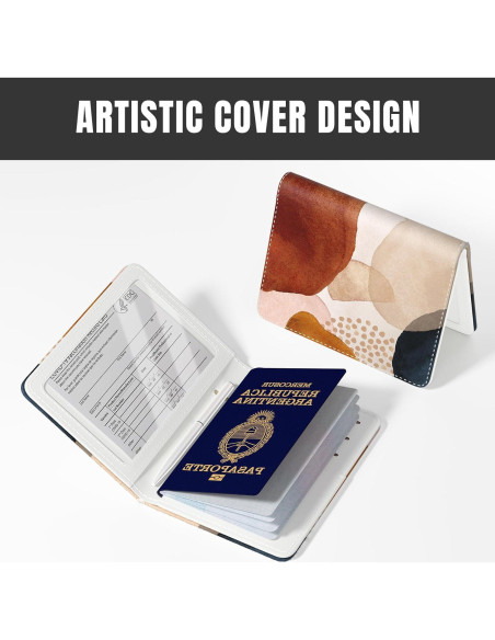 Portafolio de Pasaporte Rimilak con Bloqueo RFID - Arte Abstracto Portafolio de Pasaporte Rimilak con Bloqueo RFID - Arte Abstracto