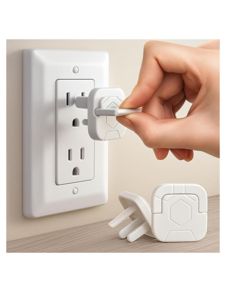 Cubiertas de Enchufes a Prueba de Bebés 10 Unidades Blanco Cubiertas de Enchufes a Prueba de Bebés 10 Unidades Blanco