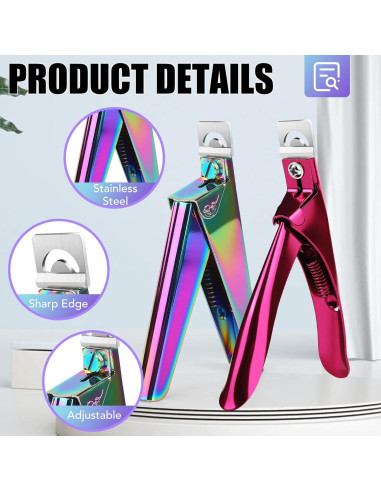 Cortadores de Uñas Falsas BEST CHOICE MAGNETS 2P Acero Inoxidable