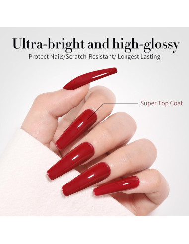 Set de Gel Base y Top Coat Born Pretty 10ml - Brillo Duradero
