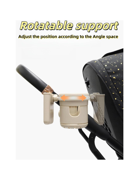 Soporte para Tazas 3-en-1 UIVXXUD Beige, Accesorios Carrito Bebé Soporte para Tazas 3-en-1 UIVXXUD Beige, Accesorios Carrito Bebé