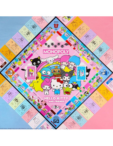 Monopoly Hello Kitty y Amigos - Juego de Mesa Coleccionable