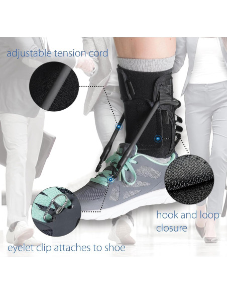 Soporte de Tobillo FootFlexor AFO Ajustable para Hombres y Mujeres Soporte de Tobillo FootFlexor AFO Ajustable para Hombres y Mujeres