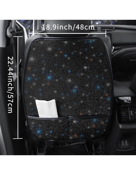 Mats de Protección para Asientos de Coche Pirador 2 Pcs con Brillantes Mats de Protección para Asientos de Coche Pirador 2 Pcs con Brillantes