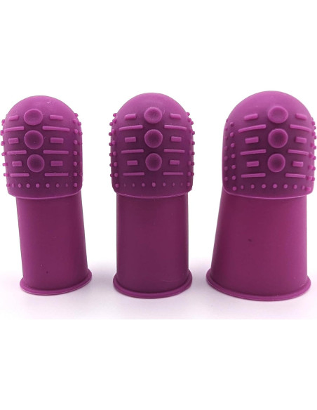 Dedales THIK-Grip de Silicona Hipoalergénica - Juego de 3 Tamaños Dedales THIK-Grip de Silicona Hipoalergénica - Juego de 3 Tamaños