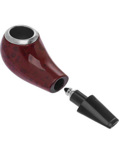 Pipa de Tabaco Roja Compacta Tierra de Madera 11 cm