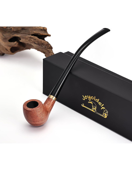 Pipa de Tabaco Joyoldelf Churchwarden Madera de Rosa Hecha a Mano Pipa de Tabaco Joyoldelf Churchwarden Madera de Rosa Hecha a Mano