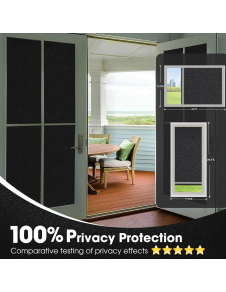 Película Blackout Coavas 114.8x299.7cm Vinilo UV Privacidad Película Blackout Coavas 114.8x299.7cm Vinilo UV Privacidad