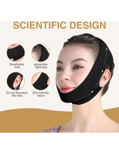 Cinta de Levantamiento Facial Reutilizable Galatea-ybh - Moldeador de Mandíbula