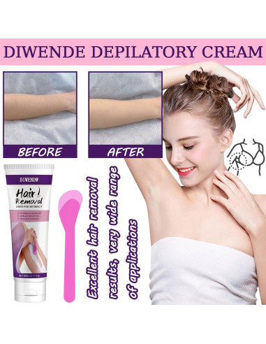 Crema Depilatoria DWDiWen para Mujeres - Suave y Sin Dolor