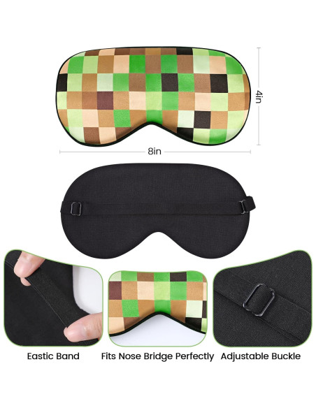 2 Máscaras de Sueño para Niños Aze-US, Seda Simulada, Ajustables 2 Máscaras de Sueño para Niños Aze-US, Seda Simulada, Ajustables