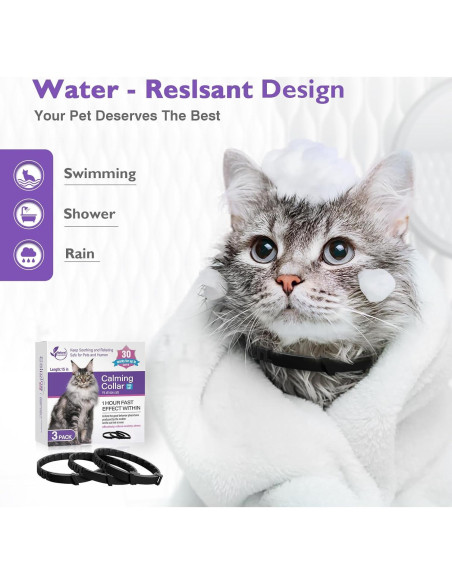 Collares Calmantes para Gatos CHANSON - 3 Unidades Ajustables Collares Calmantes para Gatos CHANSON - 3 Unidades Ajustables