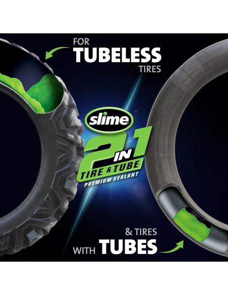 Sellador de Neumáticos y Tubos Slime 10207 2-en-1 1 Galón Sellador de Neumáticos y Tubos Slime 10207 2-en-1 1 Galón