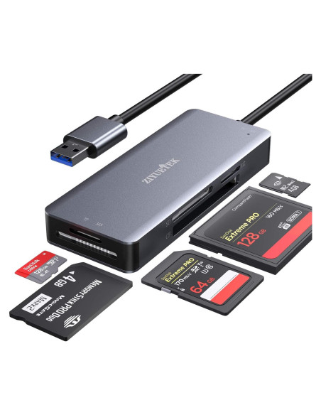 Lector de Tarjetas ZIYUETEK USB 3.0 5 en 1 Compact Flash Lector de Tarjetas ZIYUETEK USB 3.0 5 en 1 Compact Flash