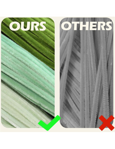 300 Limpiapipas Ombre Verde Claro Harmoso para Manualidades