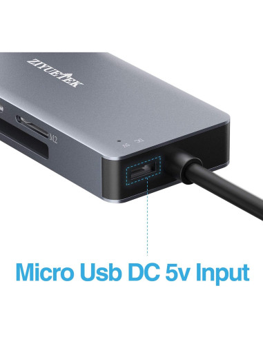 Lector de Tarjetas ZIYUETEK USB 3.0 5 en 1 Compact Flash