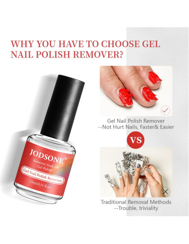 Removedor de Esmalte de Uñas en Gel JODSONE 15ml Rápido