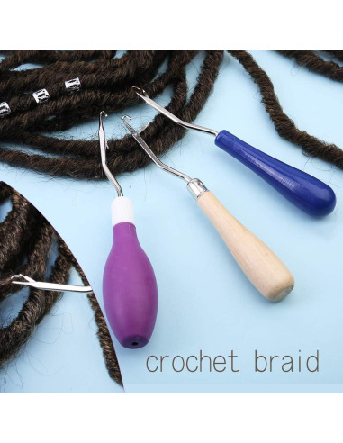 Juego de Ganchos de Crochet MORFEN 19 Piezas para Dreadlocks