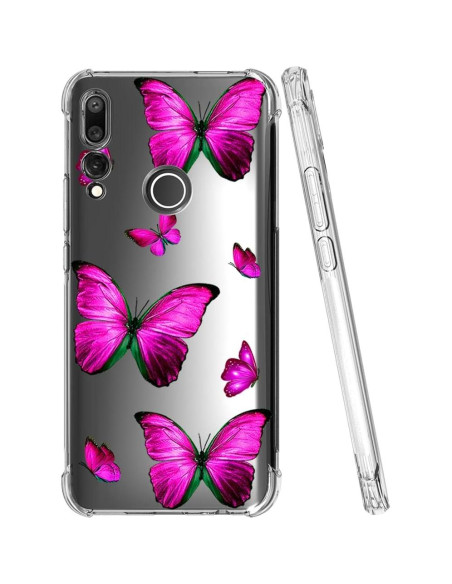 Funda Bumper Flexible TPU Huawei Y9 Prime 2019 Mariposa Rosa Funda Bumper Flexible TPU Huawei Y9 Prime 2019 Mariposa Rosa